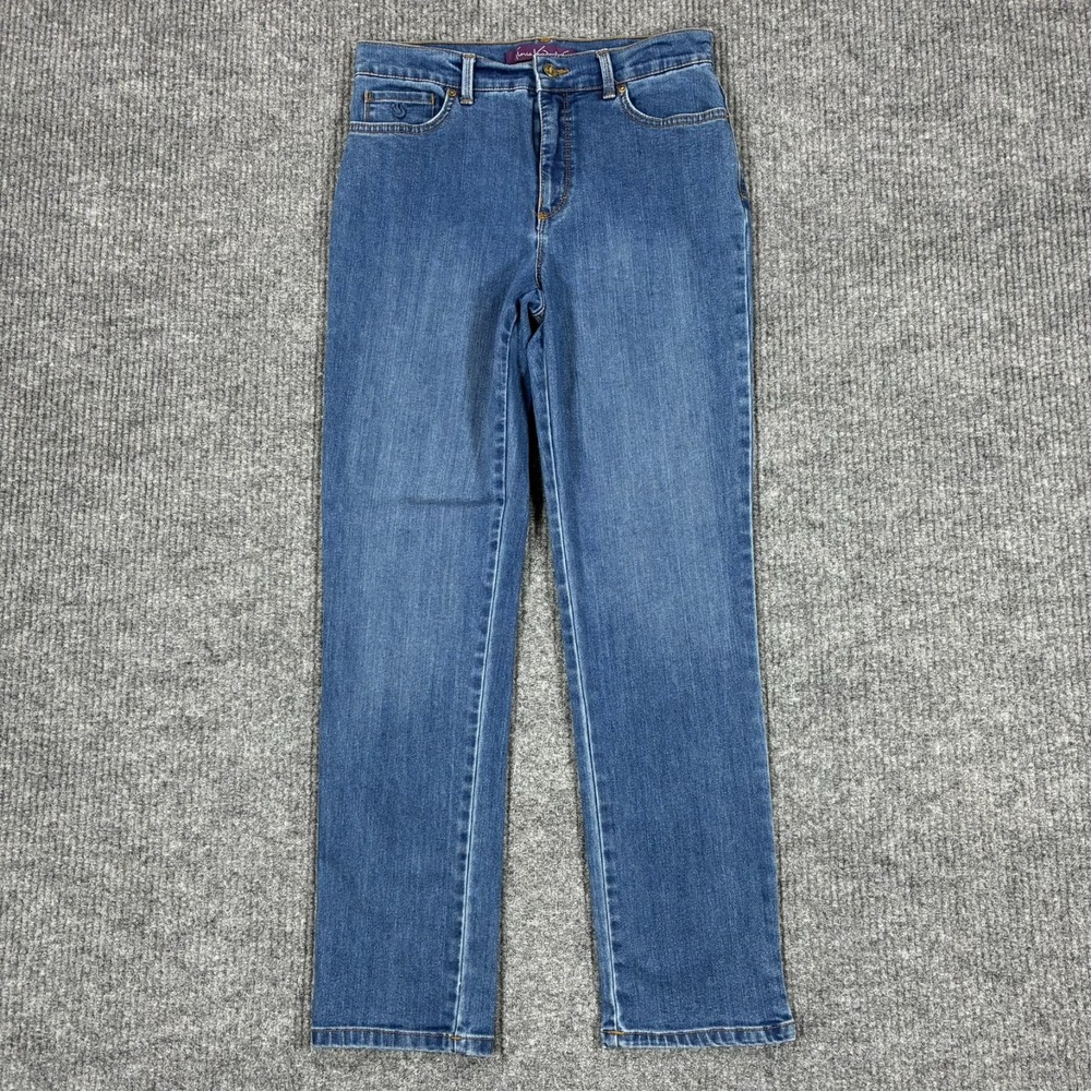 Gloria Vanderbilt Amanda Jeans Womens Size 6 Blue Denim Straight Mid Rise